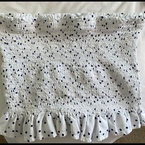 Smocked Polka Dot Tube Top